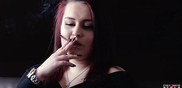  German smoking girl - Nicole Trailer